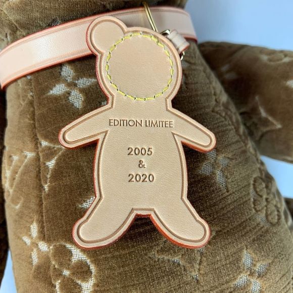 Louis Vuitton Teddy Bear Monogram Doudou Plush stuffed Velour Brown LV Stuffy - Picture 7 of 10